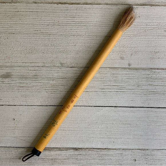 Large Bamboo Calligraphy Sumi-e Brush Watercolor Painting Natural Hair 9.25" - Picture 8 of 13